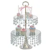 Andere bakvormen Acryl Multilayer Cake Plate Crystal Wedding Dessert Tafel Decoratie Duidelijke Cupcake Stand