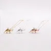 Trendy triceratops hanger mini dinosaurus serie ketting goud zilver rose drie kleur optioneel voor unisex