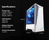 Ipason Battlefield S5 Gaming komputer PC AMD R5 5600X RTX3060TI 8G LHR Wersja/500G M.2 SSD 16G DDR4 RAM DUSKTOP Urządzenie E-Sport