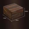 Draagbare walnoot sigaar asbak roestvrijstalen sigaren cutter houten doos voortreffelijk ambachten cadeau