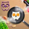 Rolig Silikon Ringar Nonstick Omelette Egg Mögel För DIY Breakfast Egg Fried Pancake Moulds Skull Köksredskap