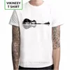 Camiseta Homens Divertimento Natureza Guitarra Moda Verão O-Pescoço Branco Manga Curta Novela Design T-shirt Homme Hipster Men's Top 210706