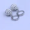 Hoop Huggie femmes dame fille amour élégant boule boucles d'oreilles mode Simple brillant pour les filles fête 10mm/12mm