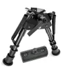 6-9 Inch Tactical Carbon Fiber Hunting Bipod Swivel Style with Podlock for M-LOK mount Fits on handguards