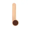 Wood Coffee Scoop with Bag Clip Tainlespeen Solid Bech Lepel ZZA3311