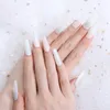 Valse nagels Europese Amerikaanse stijl nep extra lang met gom glanzende abs acryl voor vrouwen spijker