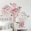 Vinyle Stickers Muraux Fleurs Salon Décoration Pivoine Autocollant Pour Stickers Muraux Pour Enfants Chambres Fleur De Vie Wall Sticker 220309