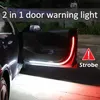 DRL LED 램프 스트립 자동차 도어 오프닝 경고 조명 144led 스트로브 깜박임 빛 안티 엔드 충돌 안전 램프 환영 빛
