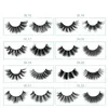 NEW 8pairs 3D Faux Mink False Eyelashes Multilayer Crossed Fluffy Fake Eyelash Natural Wispy Soft Lashes Extension Multipack