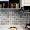 Self Adhesive Mosaic Thicken Tile Floor Sticker Kitchen Bathroom Vinyl Sticker Wallpaper Waterproof Peel Stick PVC Panel Sticker 211124