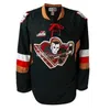 Nikivip retro Calgary Hitmen WHL Bianco Nero Retro Hockey su ghiaccio Maglia da uomo cucita con nome personalizzato numero maglie