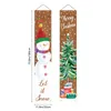 Xmas Couplet Banner Party Decoration Outdor Curtain Wiszące Flaga Wesołych Świąt Szczęśliwego Nowego Roku Czerwony Buffalo Sprawdzić znaki werkiety w kratę