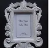 2021 Estilo Vitoriano Resina WhiteBlack Barroco Imagem / Photo Frame Place Card Titular Casamento Nupcial Duche Favores