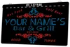 LX1146 Your Names Bar Grill Cibo caldo Birra fredda Good Times Light Sign Dual Color 3D Engraving