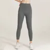 Pantaloni da donna Capris Yoga abiti pantaloni nudi tessuto da donna delicato sulla pelle usura esterna corsa sport corpo yoga pantalone stesso stile vestito tute succose tuta da donna