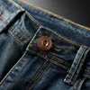 Moda Streetwear Mężczyźni Dżinsy Niebieski Kolor Hip Hop Spodnie Hombre Elastyczne Skinny Jeans Homme Klasyczne Kostki Zipper Jeans Homme X0621
