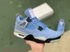 Air Jordan 4 retro jordans  Nike 2021 Nouveau 4 4s Hommes Femmes Chaussures De Basketball Crème Sail SP WMNS The Bred Court Purple Union