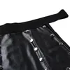 Cintos Mens Novidade 6 Painéis Faux Leather Metal Studded Kilt Flirty Lingerie Dress Baixo Cintura Rebite Rebite Scottish Skirt Clubwear