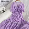 Two Piece Set For Women Solid Sleeveless Ruffled Spaghetti Strap Dress+See Through Transparent Bandage Tops Suits 210601