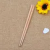 Bacchette fatte a mano riutilizzabili Bacchette di faggio in legno naturale giapponese Strumenti alimentari per sushi Bambino impara usando le bacchette 18 cm