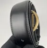 Ceinture en cuir à grande boucle double face avec lettre de mode, ceintures de styliste pour hommes et femmes de haute qualité