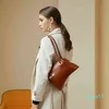 Shoulder Bags Fashion Niche Design Leather Handbags Retro Clip One-shoulder Underarm Bag Wild Simple Handbag