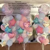 Ballons étoiles en Latex, 5 pièces, pour décoration de fête d'anniversaire, disposition de fond de mariage, ensemble combiné, décor de lieu d'événement