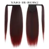 Perucas sintéticas Azqueen 24039039 Kinky Straight rabo de cavalo clipe em pasta mágica resistente ao calor envoltório afro yaki peças de cabelo para wo2663754