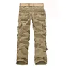 Men's Cargo Pants Casual Loose Multi Pocket Long Trousers Camouflage Military Male street Joggers Plus Size 44 210715