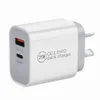 25W 20W 12W Schnellladung PD USB C Ladegerät Dual Ports Wandladegeräte Netzteile für IPhone 12 13 14 15 Samsung Huawei M1