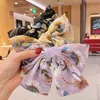 Big Bow Hair Clip Chiffon Floral Printed Barrettes Double Layer Bowknot Hairpins For Women Girls Hairgrips Hair Accessories
