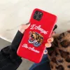 Luksusowe etui na telefon z haftem dla iPhone 14 14pro 14plus13 13pro 12pro 11 Pro Max X Xs Xr 8 7 Plus Bowknot 3D Animal Tiger Duck Letter Print Shell Case Cover