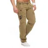 ZOGAA 2021 nouvelles saisons hommes pantalons gars multi-poches pantalons décontractés hommes Sports de plein air outillage pantalons marée pantalons hommes vêtements H1223