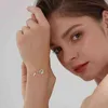 Mode coréenne 925 Sterling Sier lien chaîne planète étoile Bracelet à breloques bracelet pour femmes bijoux de mariage hypoallergénique SL097
