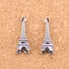 100 stks Antiek Verzilverd Brons Geplateerd Eiffeltoren Parijs Charms Hanger DIY Ketting Armband Bangle Bevindingen 23 * 9 * 9mm