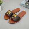 Paris Kvinnor Tofflor Sommarflickor Strand Slides Top Quality Flip Flops Loafers Sexiga Bästa Broderade Tofflor Stor med Box Shoe008