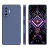 Rechte rand vierkante vloeibare siliconen tpu zachte gevallen cover voor xiaomi 8 9 10 Redmi Note 10 pro 100pcs / lot