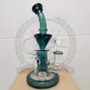 Reciclador de vidro cachimbo de água bongos dab plataformas de petróleo tubos artesanais Percolator Straight