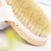 Dry Brushing Body Brush with Soft Natural Bristles Gentle Exfoliating Massage Nodes Improve Circulation XBJK2112