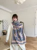 Classic Winter Elegant Cashmere Scarf for Women Versatile Warm Jacquard Short Tassel Air Condition Office Shawl 18065cm MO095825032