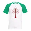 Summer The Hobbit Gondor White Tree Men Short Sleeve Tshirt Lord of Ring Top Fashion Casual O- Neck Cotton T Shirt Plus Size 210716