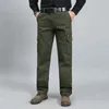 Salopette décontractée ample multi-poches pour hommes grande taille pantalon en coton quatre saisons extérieur Long 210715
