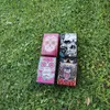 Latest Creative Skull Head of Ghost Printed Cigeratte Case Mix Color portable Plastic box Push Here to Open