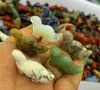 Partihandel Party Favor Animal Dinosaur Collectible Stone Carving Art figur Natural Amethyst Pocket Healing Crystals Gemstones KD1