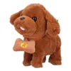 Chiens électroniques en peluche interactifs, animaux de compagnie, Robot, support d'écorce de chien, jouets électroniques de marche, cadeaux pour enfants et bébés