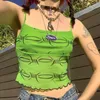 Traf Crop Tops For Girls Corset Camis Y2k Women Gothic Clothing Vintage Aesthetic Sexy Chest Binder Bra 20611P 210712