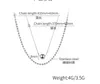 n1977 Women Girls Necklace Layer Double Ball Pendant Stainless Steel Exquisite Collar Layered Long Silver