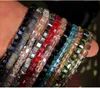 Murano Glass Beads Charm Bracelets for Women Girl with Snake Chain Brand Bracelet & Bangles Jewelry Handmade