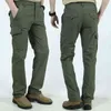 Pantalon tactique pour hommes multi-poches taille élastique pantalon militaire homme pantalon cargo décontracté pour hommes vêtements Slim Fit 5XL 211201