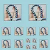 Colliers de perles Pendentifs Bijoux Naturel 9-10 mm Collier de perles noires de Tahiti 18 pouces Fermoir en or 14 carats Drop Delivery 2021 Shluf